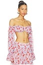 view 2 of 4 TOP BLUSA ELMA in Catalan Paisley