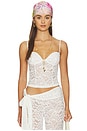 view 1 of 4 CORSÉ TRISTA in White Lace