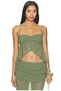 view 1 of 4 Adelina Top in Olive Peridot