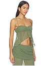 view 2 of 4 Adelina Top in Olive Peridot
