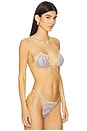 view 2 of 5 Nina Bikini Top in Yellow Lace