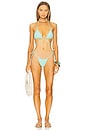 view 4 of 4 Bell Bikini Bottom in Aqua Marine