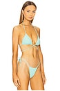 view 2 of 4 Bell Bikini Top in Aqua Marine