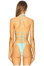 view 3 of 4 Bell Bikini Top in Aqua Marine