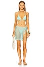 view 4 of 4 Bell Bikini Top in Aqua Marine