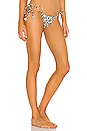view 2 of 4 Leopard Tie Bikini Bottom in Black