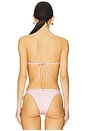view 4 of 6 Nami Bikini Top in Peach Polka