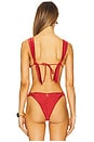 view 3 of 4 Lissa Bikini Top in Crimson