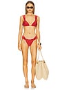 view 4 of 4 Lissa Bikini Bottom in Crimson