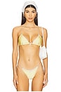 view 1 of 4 Flora Bikini Top in Daisy Yellow