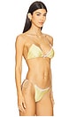 view 2 of 4 Flora Bikini Top in Daisy Yellow