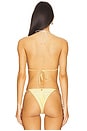 view 3 of 4 Flora Bikini Top in Daisy Yellow