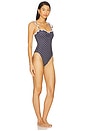 view 3 of 4 Floyd One Piece Swimsuit in Black Polka Dot