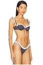 view 2 of 4 Angela Bikini Top in Black Polka