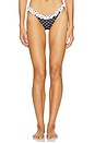 view 1 of 4 Angela Bikini Bottom in Black Polka