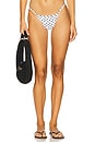 view 1 of 4 Emi Bikini Bottom in White & Black