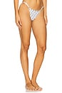 view 2 of 4 Emi Bikini Bottom in White & Black