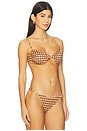 view 2 of 5 Terra Bandeau Bikini Top in Ogee