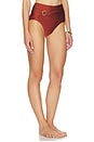view 2 of 4 BAS DE MAILLOT DE BAIN TAILLE HAUTE ARI in Russet
