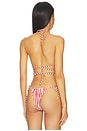 view 4 of 5 TOP BIKINI TRIANGULAR LIRI in Russet Stripes