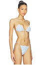 view 2 of 4 Nina Bikini Top in Pacific Blue