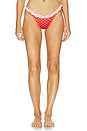 view 1 of 4 Angela Bikini Bottom in Red Polka