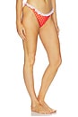 view 2 of 4 Angela Bikini Bottom in Red Polka