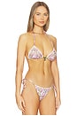 view 2 of 5 TOP BIKINI TRIANGULAR LUNA in Rockrose Paisley