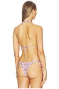 view 3 of 5 TOP BIKINI TRIANGULAR LUNA in Rockrose Paisley