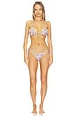 view 4 of 4 BRAGUITA BIKINI ATADURA LATERAL LUNA in Rockrose Paisley