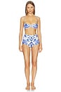 view 4 of 4 TOP BIKINI DON in Blue Matera