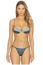 view 1 of 4 TOP BIKINI ESTILO CORSÉ PRIMA in Green Savannah
