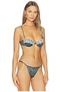view 2 of 4 TOP BIKINI ESTILO CORSÉ PRIMA in Green Savannah