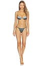 view 4 of 4 TOP BIKINI ESTILO CORSÉ PRIMA in Green Savannah