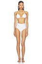 view 4 of 4 BAS DE MAILLOT DE BAIN TAILLE HAUTE ARI in White