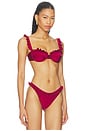 view 2 of 4 TOP BIKINI CON AROS ANGELA in Volcanic Gem