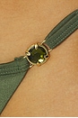 view 5 of 5 BAS DE MAILLOT DE BAIN AVEC LIENS À NOUER CÔTÉS EMI-LYNN TOP in Olive Peridot