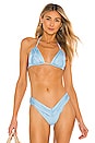 view 1 of 4 Jasmin Bikini Top in Light Blue