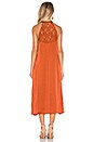 view 4 of 4 High Neck Midi Dress in Rust
