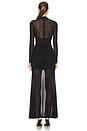 view 3 of 3 Veria Wrap Mesh Maxi Dress in Black