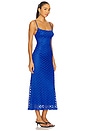 view 2 of 4 Adoni Mesh Midi Dress in Cobalt