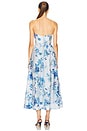 view 3 of 3 Lola Corset Midi Dress in Blue Floral
