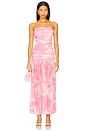 view 1 of 3 Solana Mesh Maxi Dress in Pink Flora