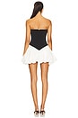 view 3 of 3 Vega Strapless Mini Dress in Black & White