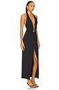 view 2 of 3 Alma Plunging Midi Dress in Black