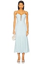view 1 of 4 Delaney Bubble Midi Dress in Soft Blue