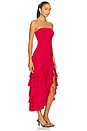 view 2 of 4 Agastina Strapless Maxi Dress in Deep Red