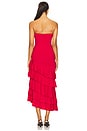 view 4 of 4 Agastina Strapless Maxi Dress in Deep Red