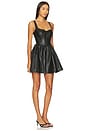 view 2 of 3 Savoy Faux Leather Mini Dress in Black