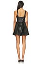 view 3 of 3 Savoy Faux Leather Mini Dress in Black
